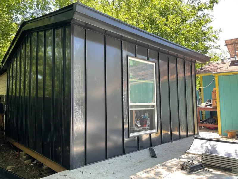 Black standing seam metal wall panels for Roof Inspection in Lakeside